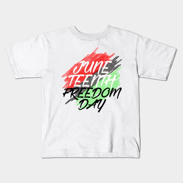 juneteenth celebration freedom Kids T-Shirt by Otaka-Design